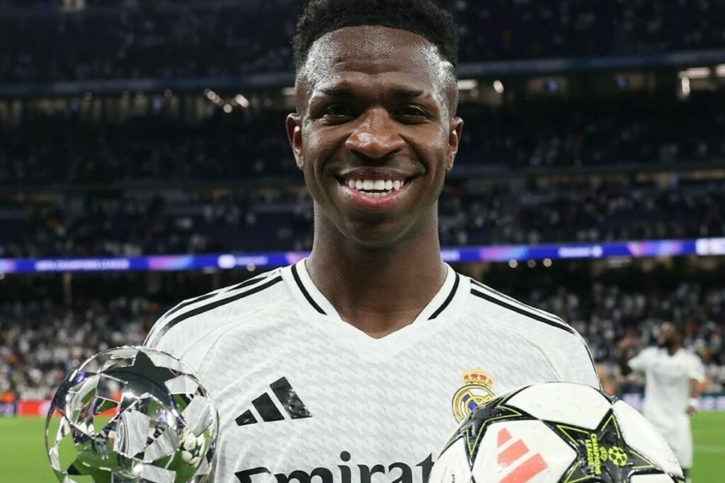 Vinícius Júnior, futbolista del Real Madrid que perdió el Balón de Oro.