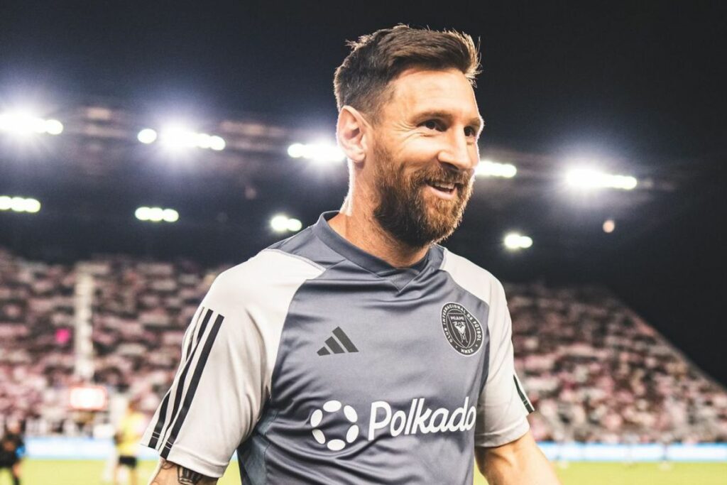 Lionel Messi en un partido de lnter de Miami en la MLS.