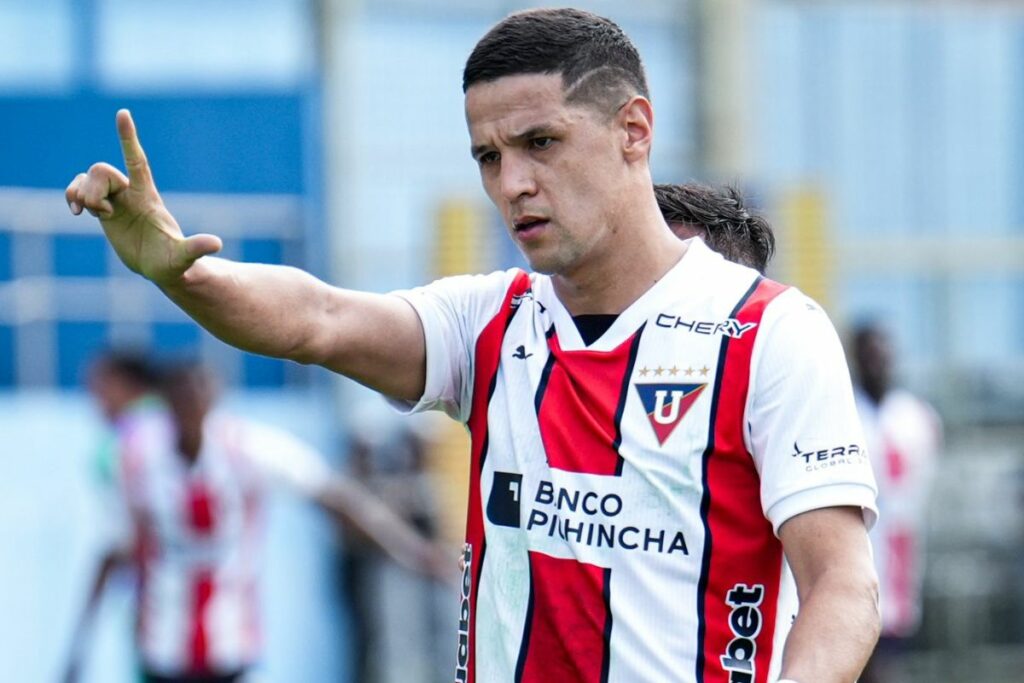 Alex Arce es uno de los mejores jugadores de Liga de Quito en este 2024.