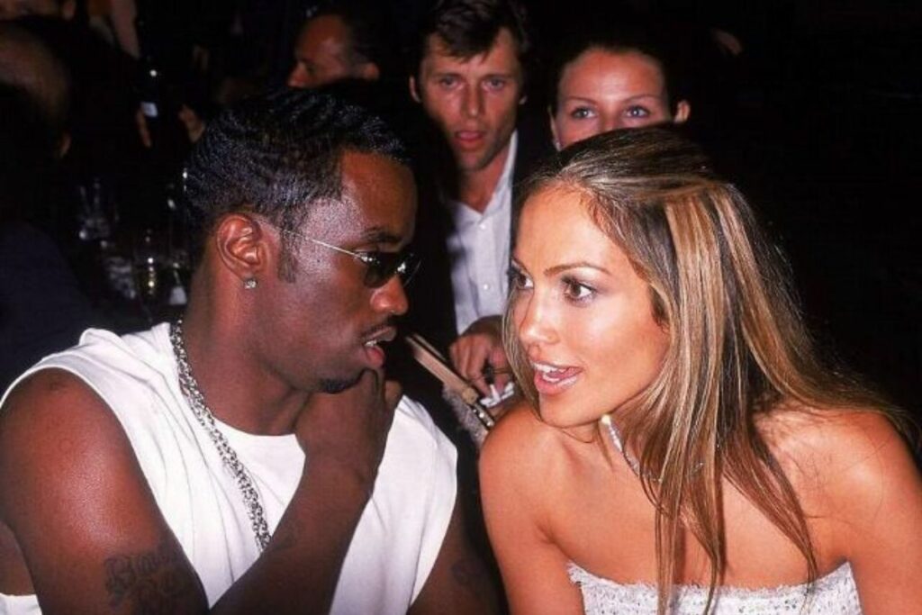 P. Diddy y JLo cuando eran pareja en los años 2000. Foto: Pinterest