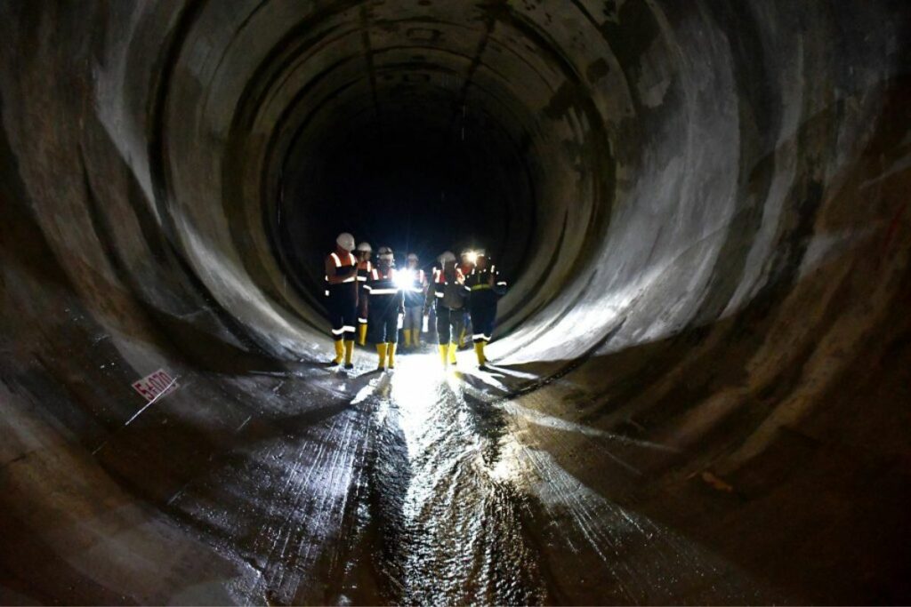 El túnel tiene 8,7 kilómetros de longitud y fue sometido a pruebas de carga. Foto: Cortesía