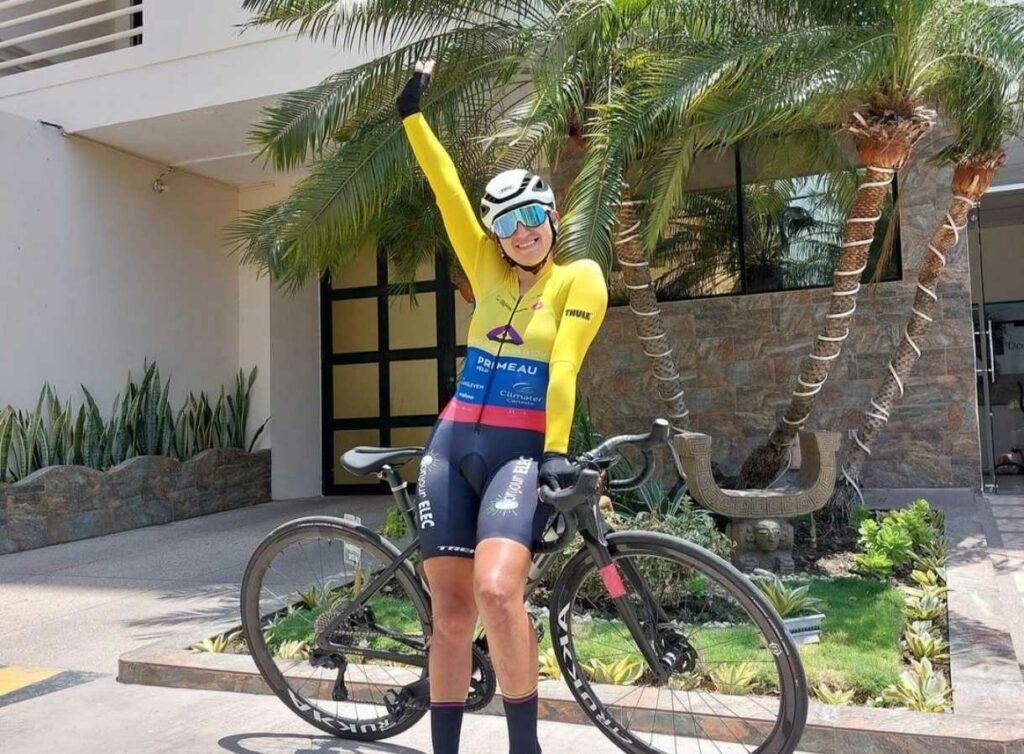 Miryam Núñez, campeona nacional de ruta, que busca los Juegos Olímpicos.