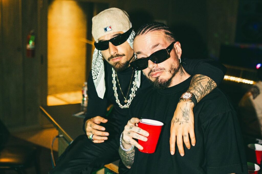 Maluma y J Balvin también participaron en la grabación de +57. Foto: Instagram