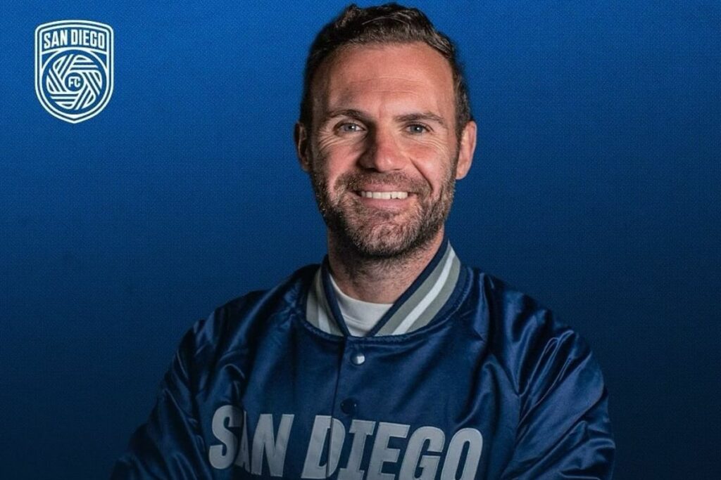 Juan Mata, campeón del mundo con España, como nuevo propietario del San Diego FC de la MLS.