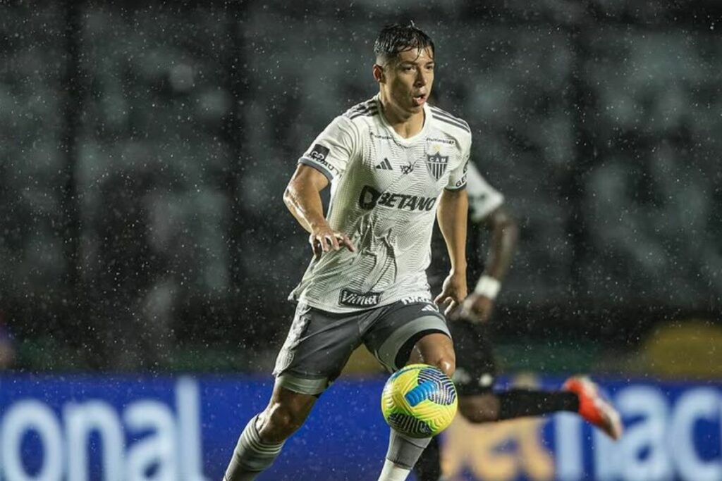Alan Franco, volante ecuatoriano del Atlético Mineiro, en la Copa Libertadores.