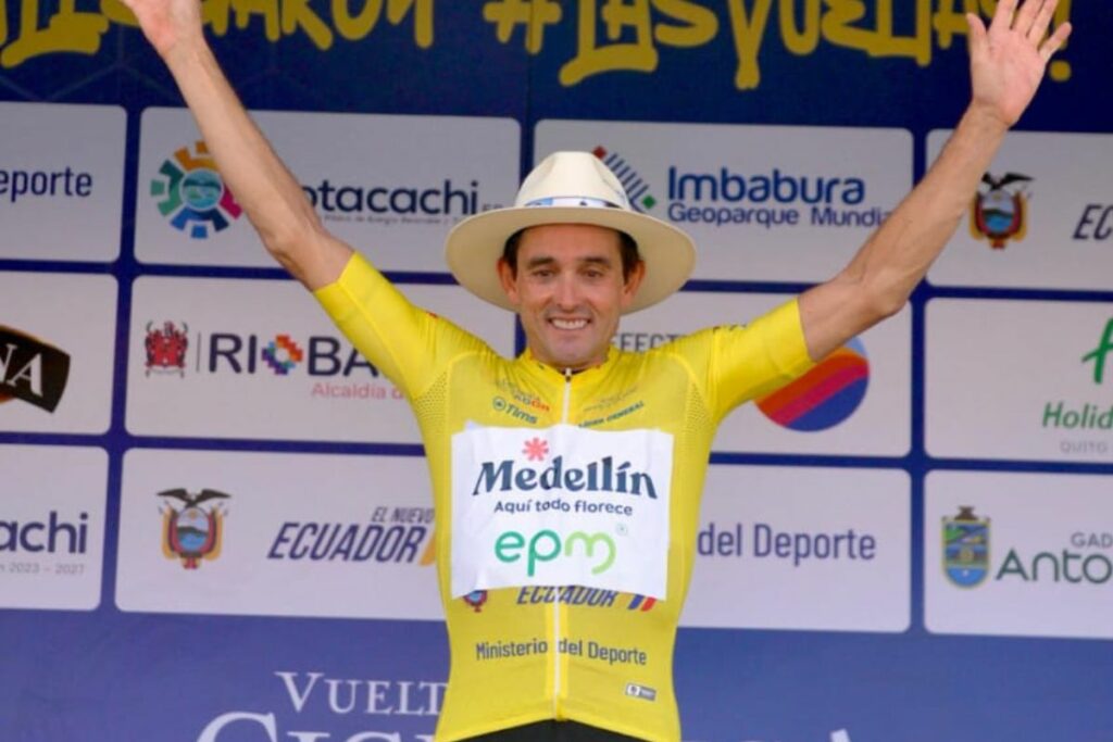 Óscar Sevilla ganó la etapa 1 de la Vuelta a Ecuador 2024.
