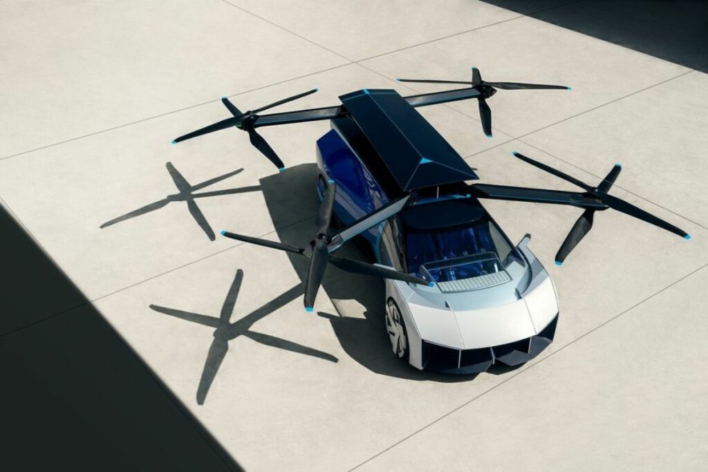 Xpeng presenta su auto volador para entornos escénicos amplios. Foto: Instagram @xpeng_aeroht.