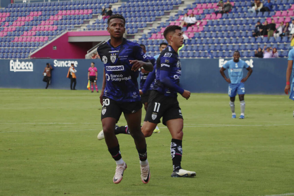 Keny Arroyo, jugador de Independiente del Valle en la Liga Pro 2024.