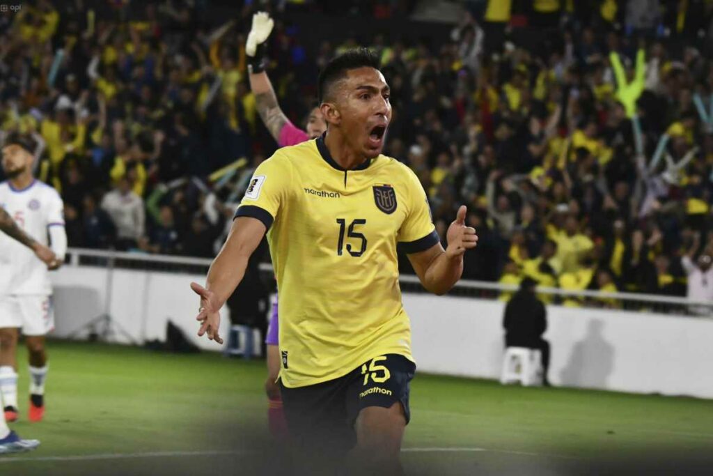 Ángel Mena, jugador de la Selección de Ecuador en el 2023.