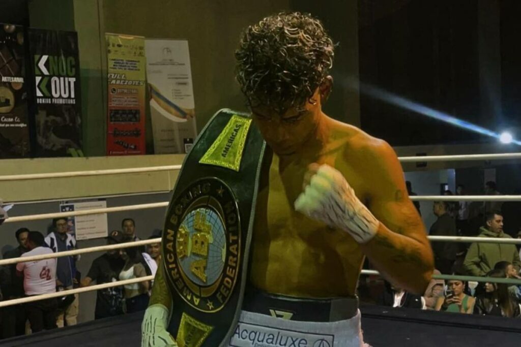 Pedro Villegas, boxeador ecuatoriano de 25 años, será estelarista en una de las carteleras de boxeo en Quito.