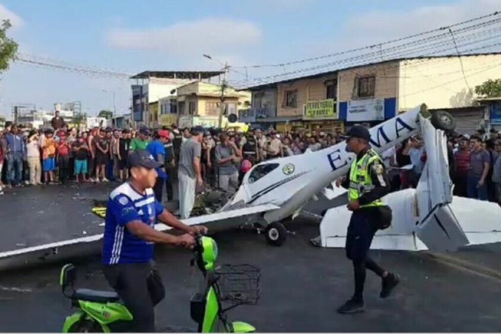 Una avioneta de la ESMA cayó la tarde del martes 26 de noviembre en Santa Elena.