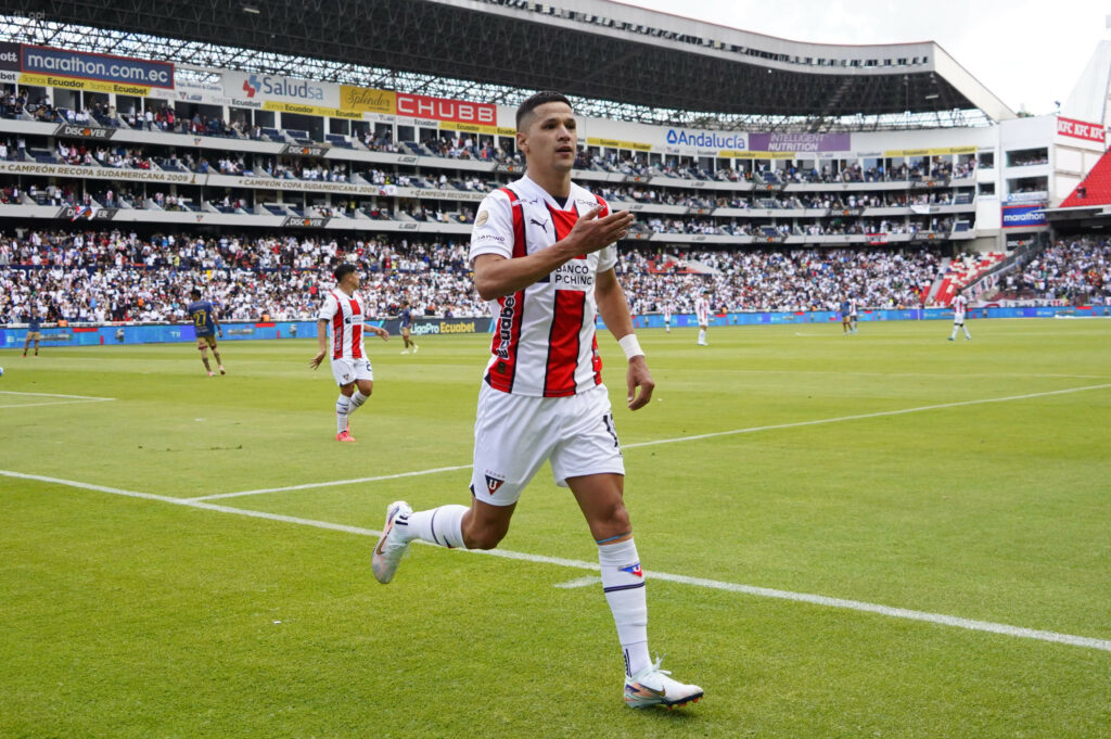 Álex Arce fue el máximo goleador de la Liga Pro con Liga de Quito.