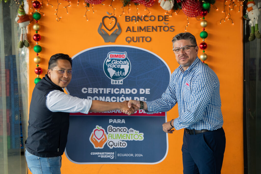 Entrega de donaciones de Bimbo al Banco de Alimentos en 2024.