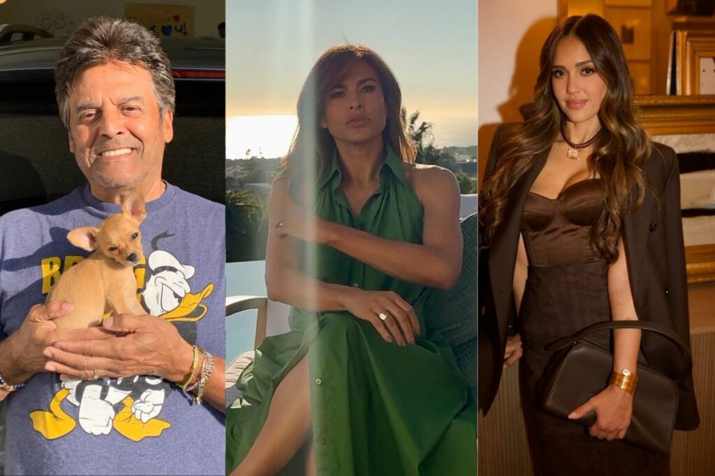 De izquierda a derecha: Erik Estrada, Eva Mendes, Jessica Alba. Foto: Instagram: @erikestradaofficial, @selenagomez, @evamendes.