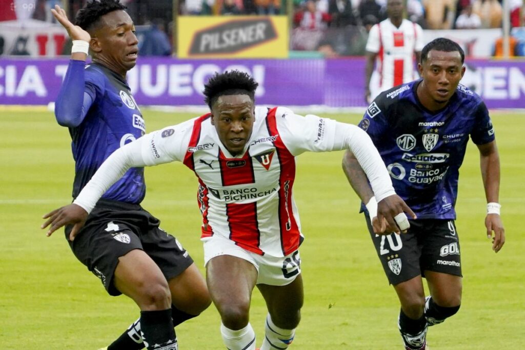 Liga de Quito venció a Independiente del Valle en la final de ida de la Liga Pro 2024.