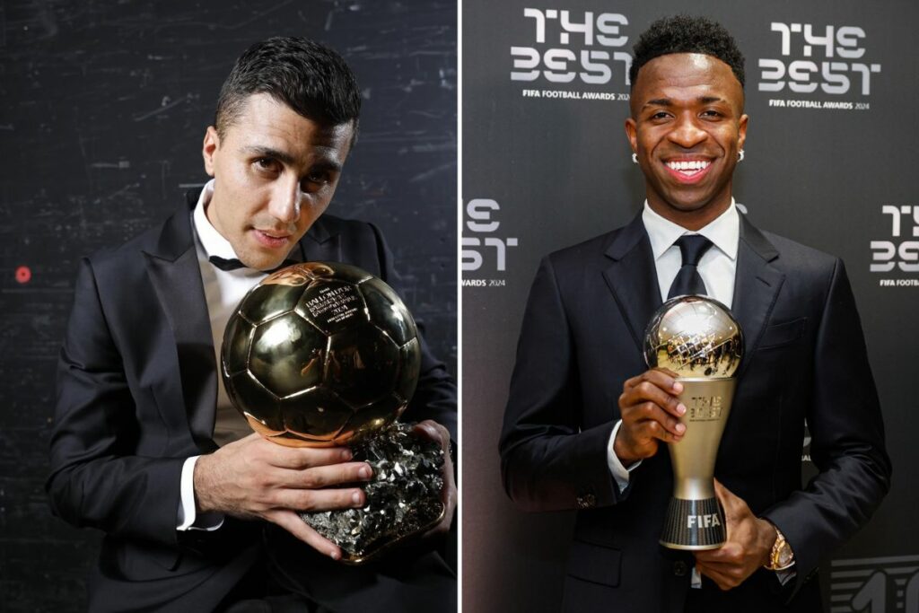Rodri Hernández ganó el Balón de Oro 2024 y Vinícius Júnior ganó el The Best 2024.