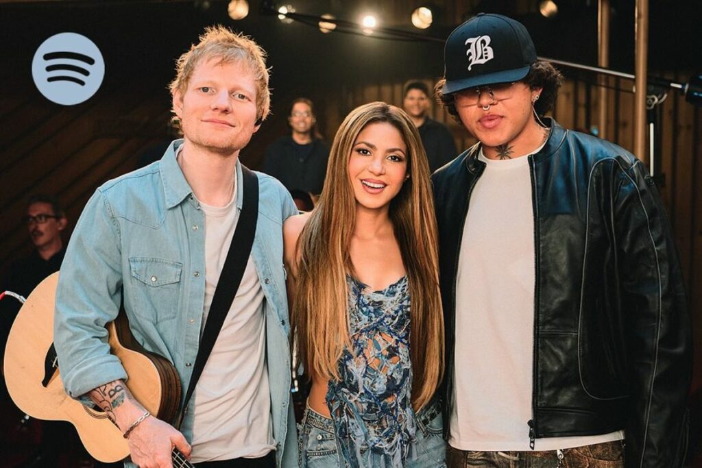 Shakira, Ed Sheeran y Beéle reviven Hips don’t lie.