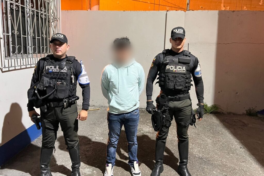 El ciudadano fue capturado por la Policía Nacional.