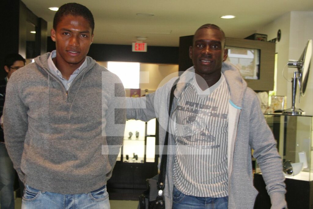 Antonio Valencia (i) y Segundo Castillo (d) en el 2009.