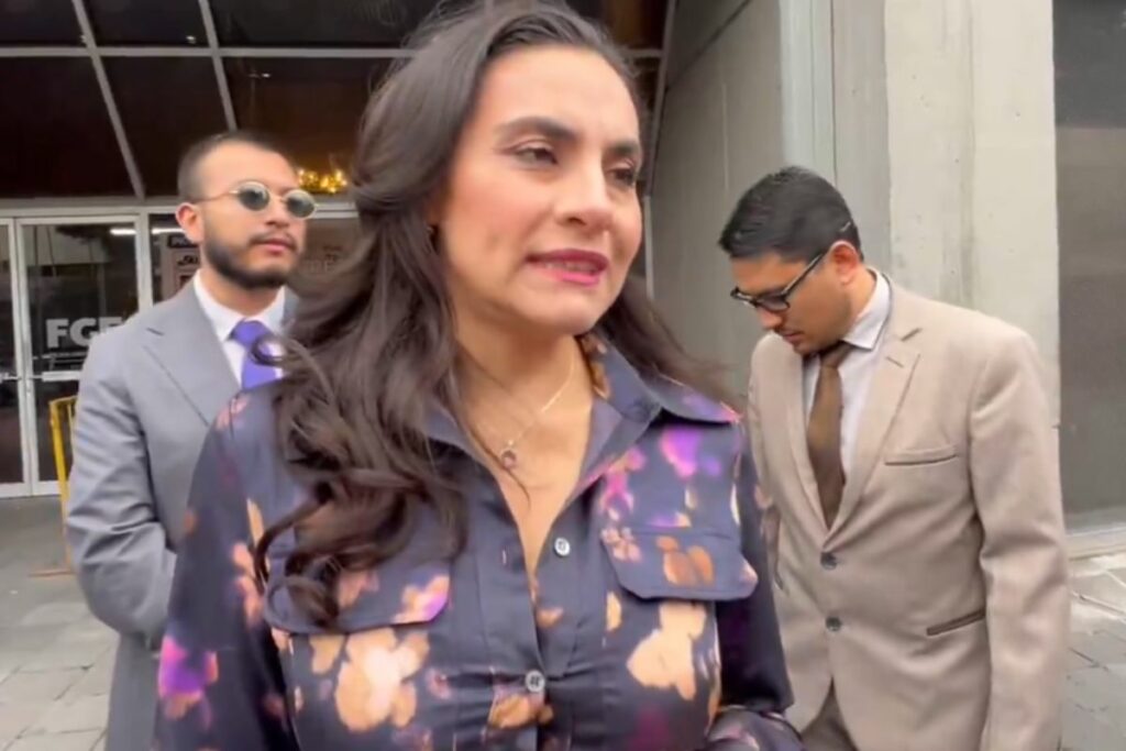 Verónica Abad acudió a la Fiscalía este lunes 23 de diciembre de 2024.