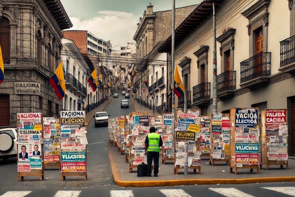 Imagen referencial. En Quito se regula el uso del espacio público en campaña electoral.
