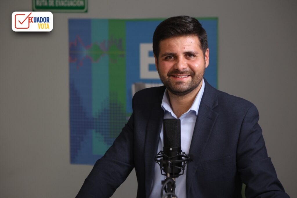 Juan Iván Cueva en una entrevista con EL COMERCIO.