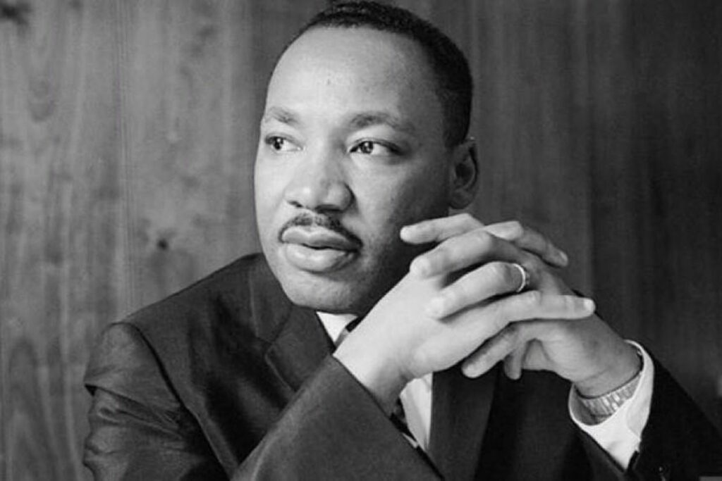 Martin Luther King, líder emblemático estadounidense. Foto: Instagram @martinlutherkingjrnps.