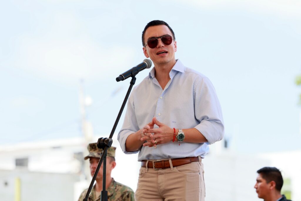 Daniel Noboa participó del evento donde se anunció el inicio de la construcción del Centro de Innovación, Emprendimiento y Convenciones del Pacífico.