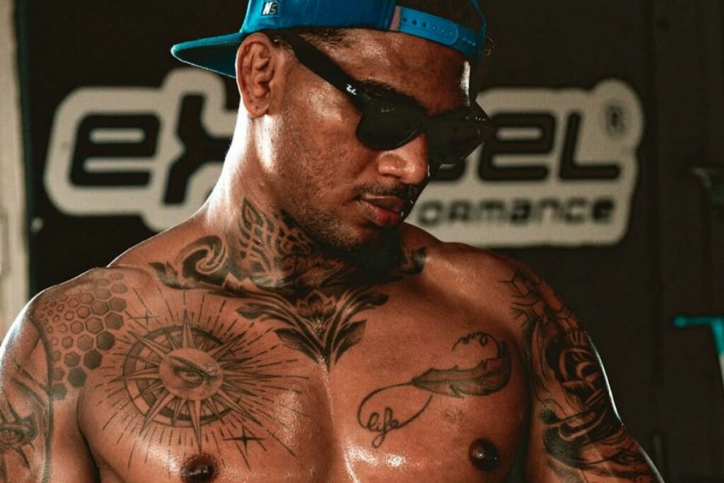 Michael Morales, peleador de la UFC, en uno de sus entrenamientos.