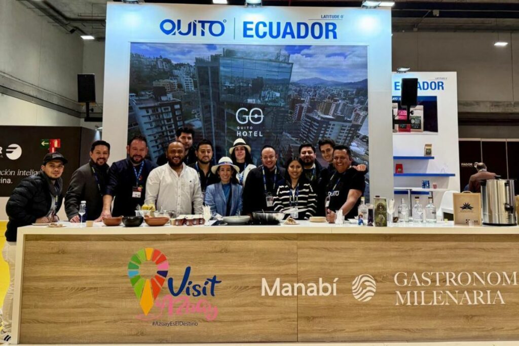 Parte de la delegación de Ecuador en el Madrid Fusión 2025, uno de los congresos más importantes de la gastronomía mundial.
