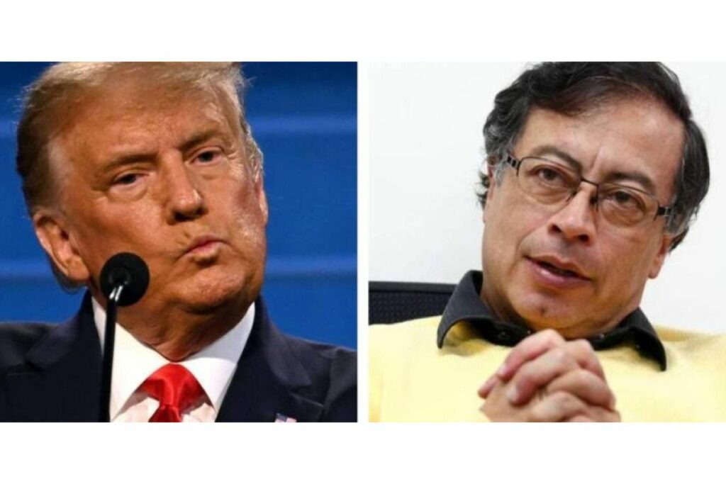 Donald Trump, presidente de EE.UU.; y Gustavo Petro, Presidente de Colombia.