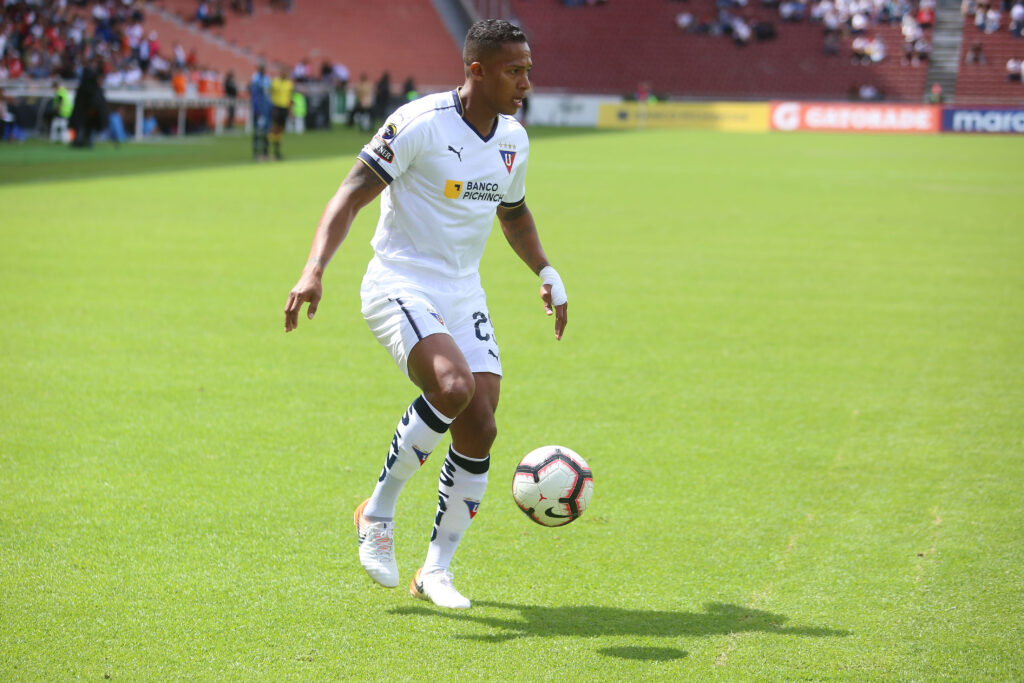 Antonio Valencia durante su paso por Liga de Quito.