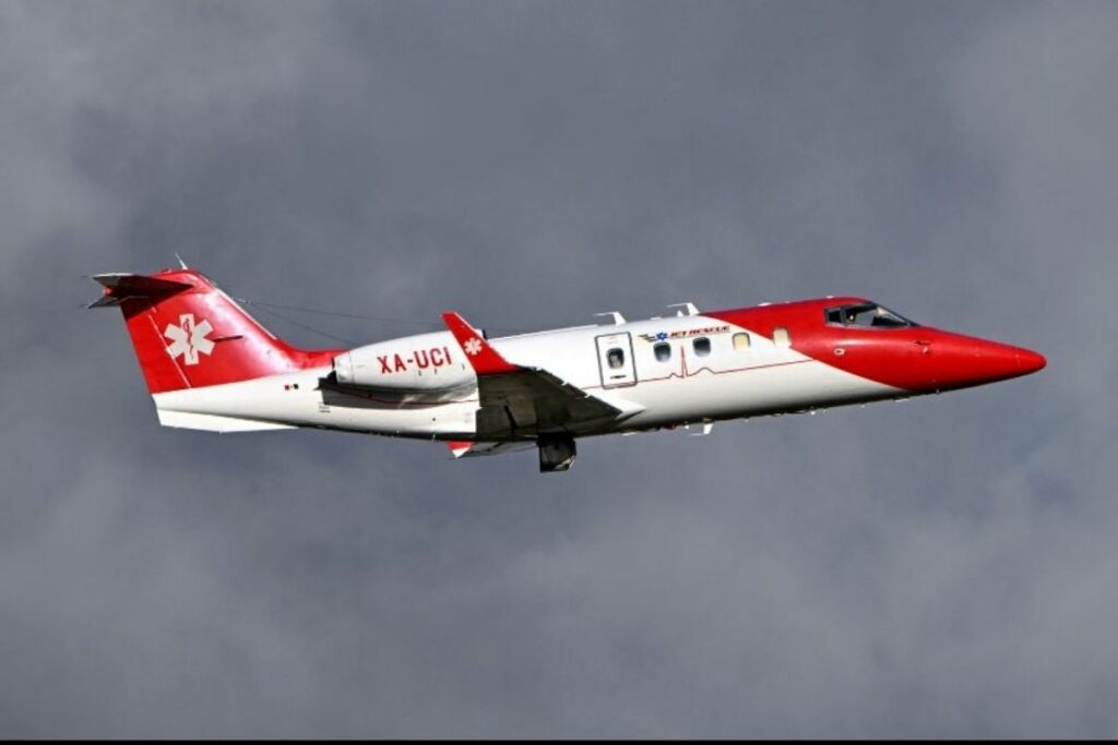 El avión ambulancia transportaba a seis pasajeros, incluida una paciente y un familiar