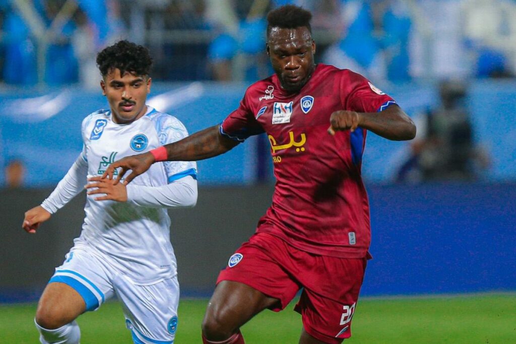 Felipe Caicedo en su etapa como jugador del Abha en octubre de 2022.