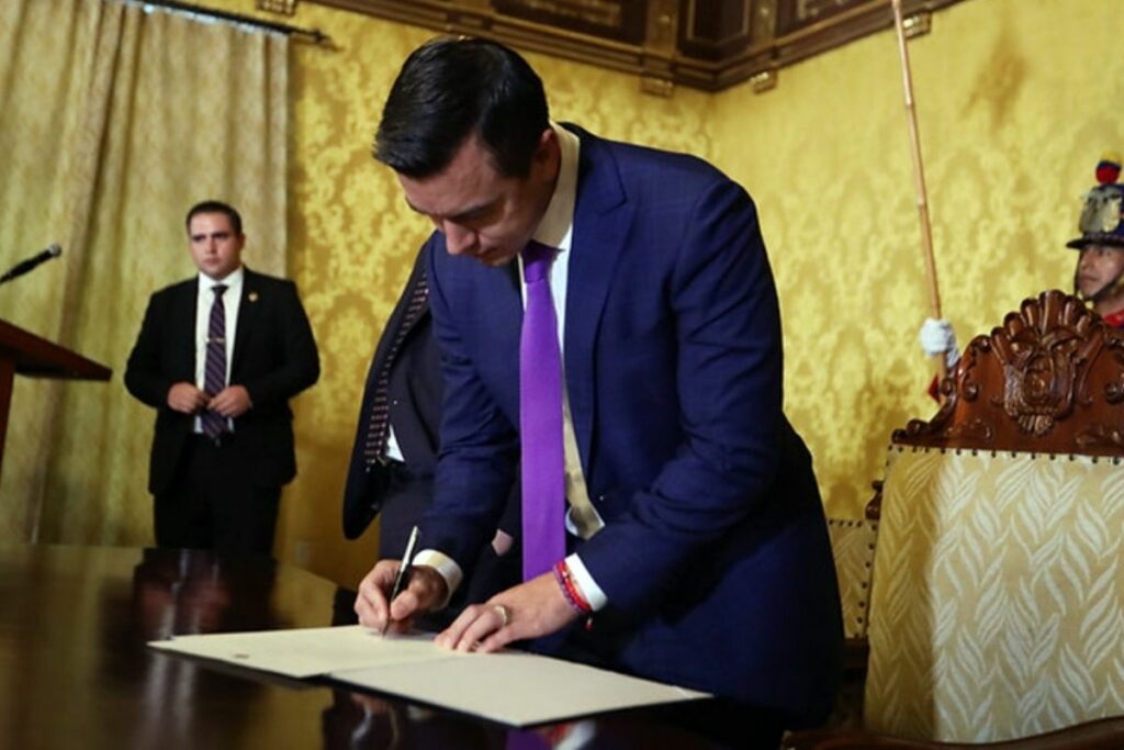 La Corte Constitucional trató las demandas en contra de dos Decretos Ejecutivos suscritos por Daniel Noboa