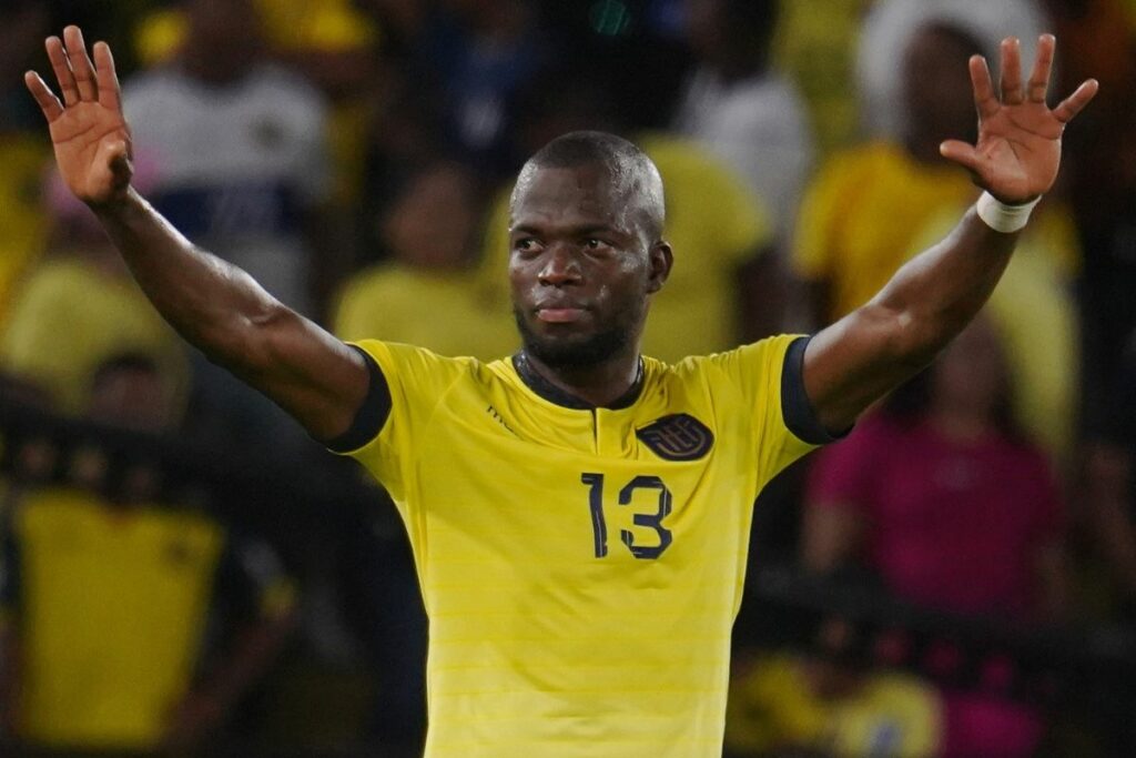 Enner Valencia con la Selección de Ecuador en el 2024.