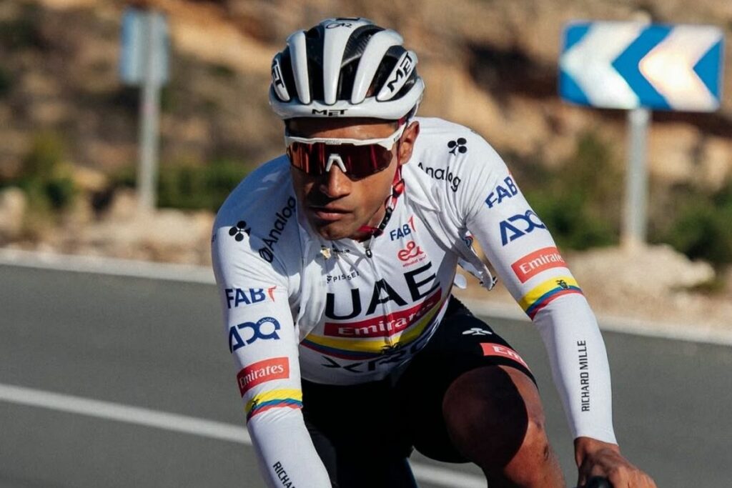 Jhonatan Narváez, ciclista ecuatoriano del UAE Team Emirates.