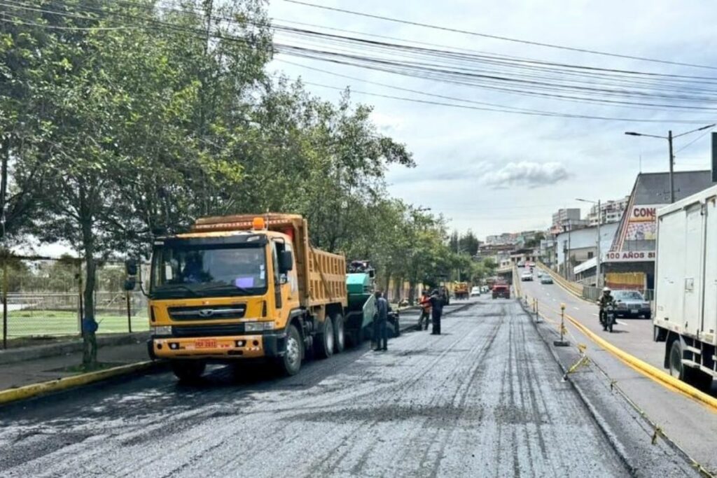 La av. Velasco Ibarra cumplió con la primera etapa de trabajos.