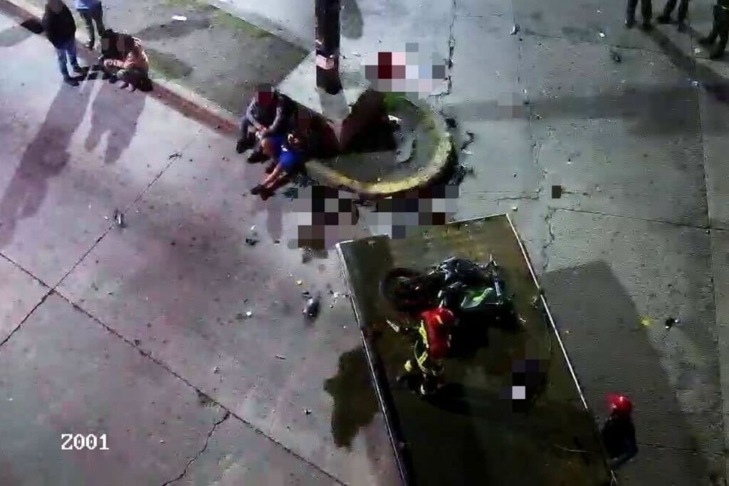 Un siniestro de tránsito se registró en el sector del terminal terrestre.