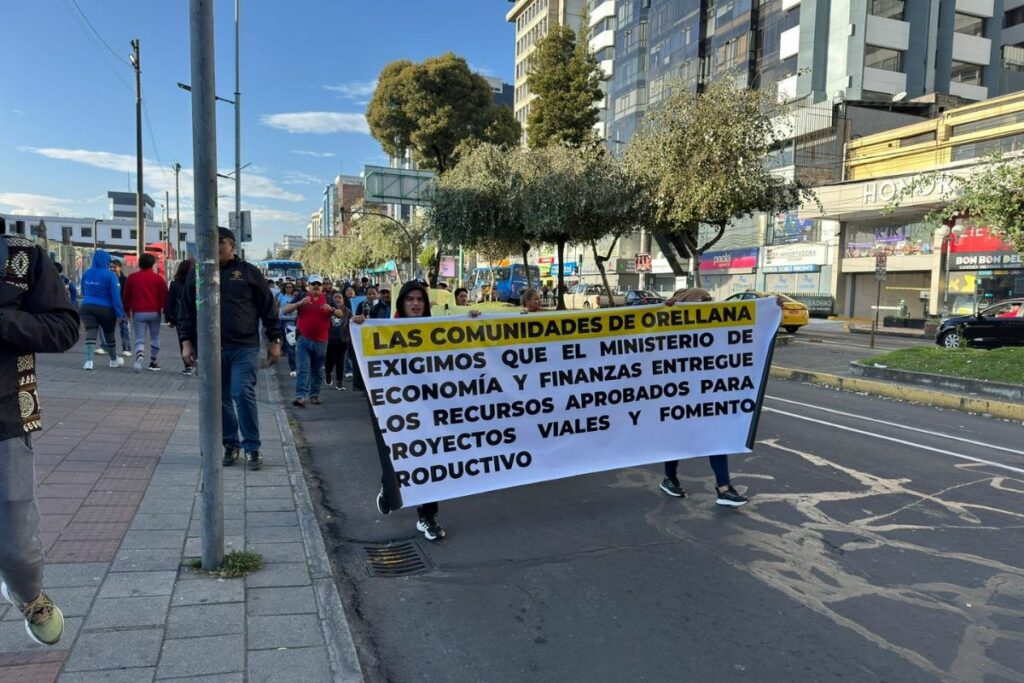 Una marcha se registró en la plataforma norte.