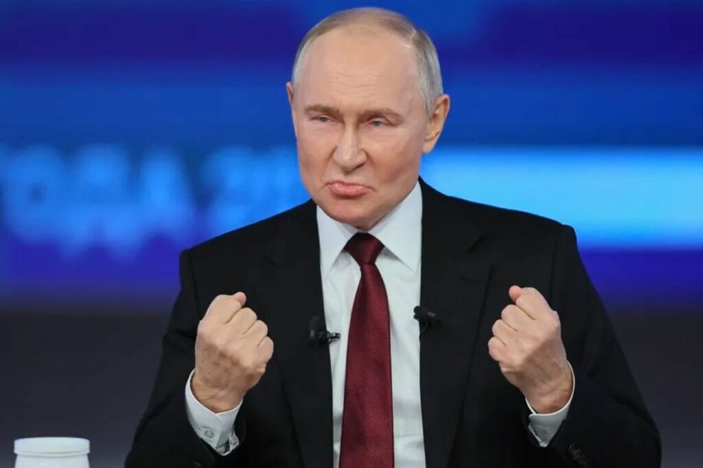 Vladímir Putin durante uno de sus discursos.
