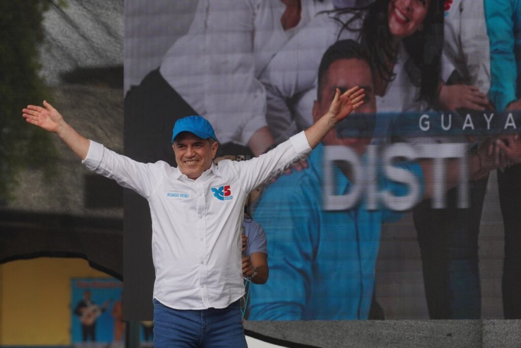 Ricardo Patiño hizo los ofrecimientos sobre Correa y Glas en el lanzamiento de la campaña del correísmo en Guayaquil.