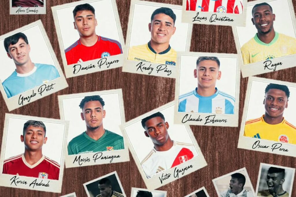 Fotografías de las mayores promesas que jugarán el Sudamericano sub-20 en Venezuela.
