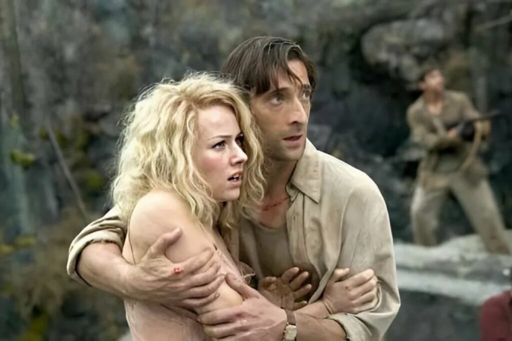 Adrien Brody en 'King Kong' junto a Naomi Watts.