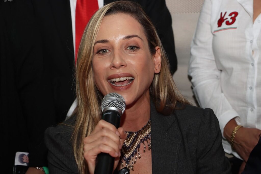 Andrea González fue candidata a la Presidencia del Ecuador.