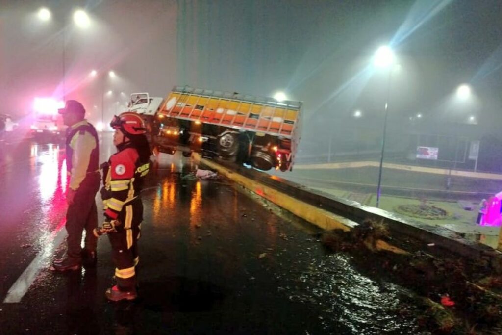 Un siniestro de tránsito se registró en el norte de Quito.
