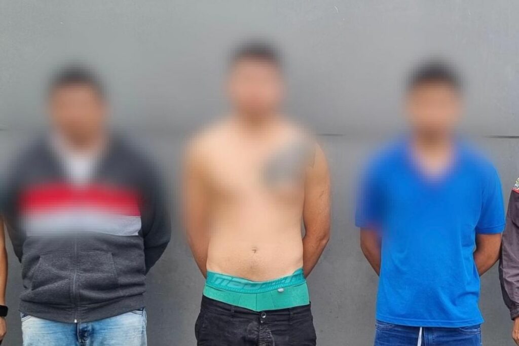 La Policía detuvo a tres presuntos responsables de delito de extorsión.