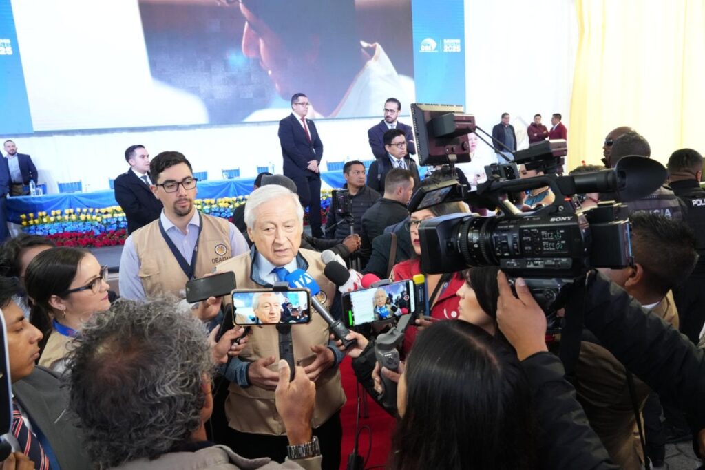Heraldo Muñoz, jefe de la Misión de Observadores Electorales.