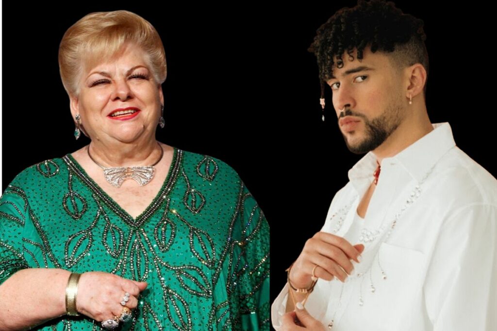 Paquita la del Barrio y Bad Bunny se encontraron en los Premios Billboard. Foto: Facebook Bad Bunny