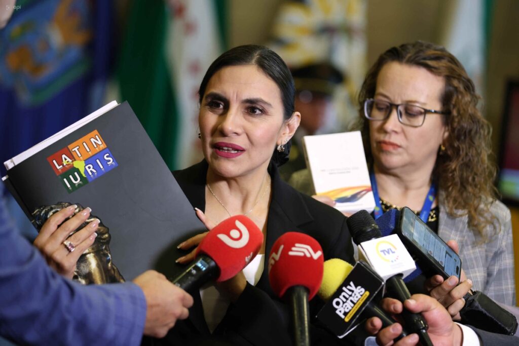 La vicepresidenta del Ecuador, Verónica Abad, fue recibida en la Asamblea Nacional el pasado 23 de enero.